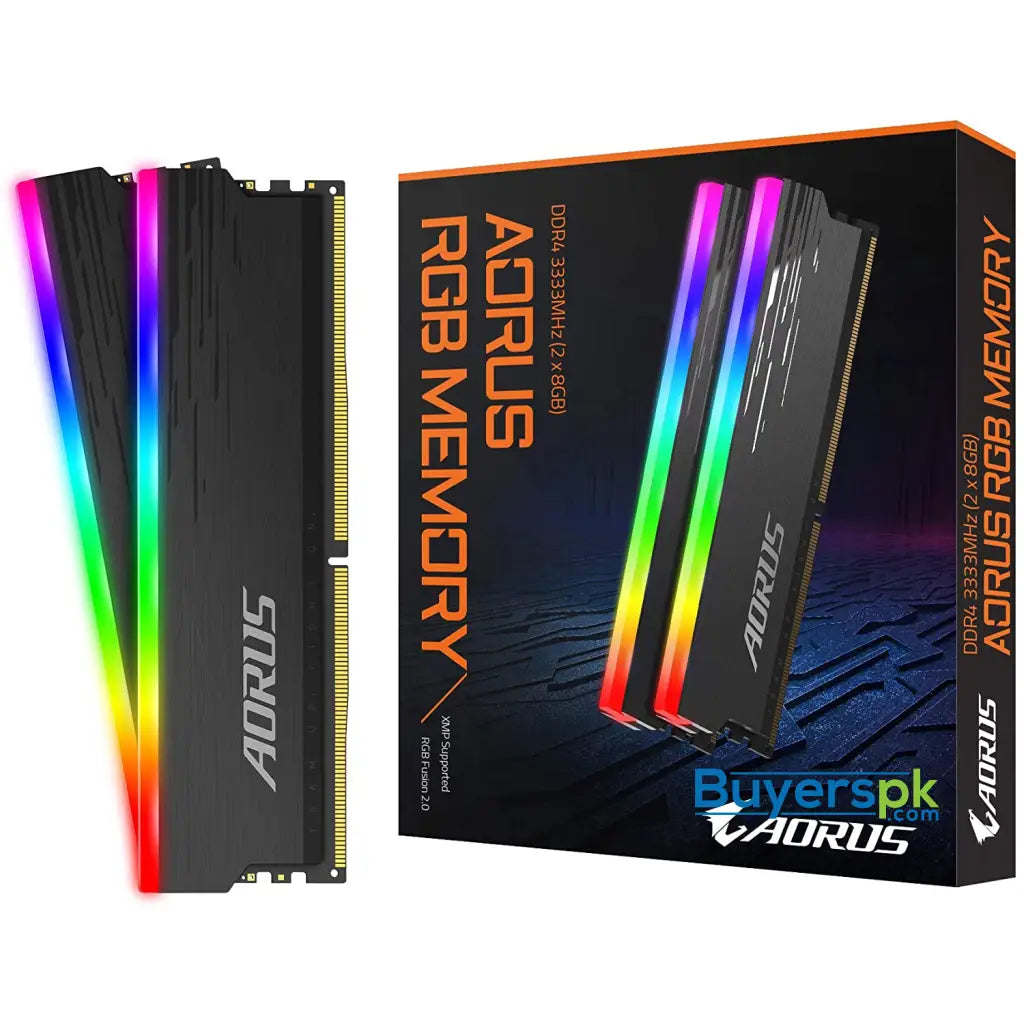 Gigabyte Aorus Rgb Memory Ddr4 16gb (2x8gb) 3333mhz Gp-ars16g33 - RAM Price in Pakistan Gigabyte Aorus Rgb Memory Ddr4 16gb (2x8gb) 3333mhz Gp-ars16g33 - RAM Price in Pakistan